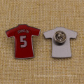 Futebol pano forma impresso adesivo Lapel Pin (KQ-LP-19)